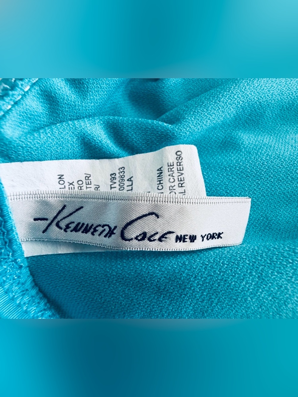 KENNETH COLE & VENUS Aqua Ruffle Bikini & Matching Off-Shoulder Cover-Up Set - Picture 5 of 16